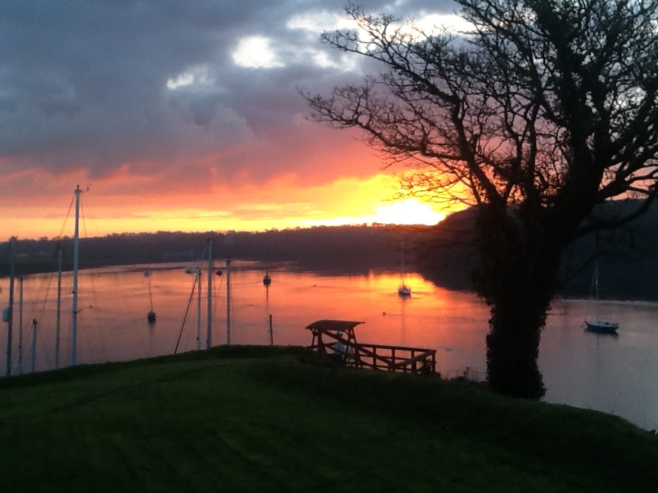 Sunset on the Cleddau river